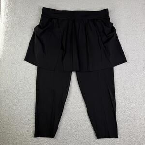 Spanx Booty Boost Skirt Leggings 7/8 Leg Black High Rise Women's 3x (40x23)